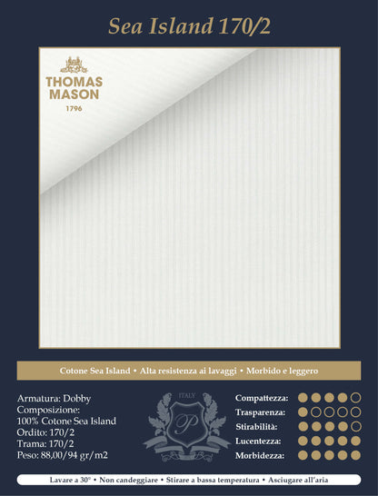 Camicia Bianca Dobby 170/2 Sea Island | Thomas Mason